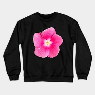 Pink Flower Yellow White Center Crewneck Sweatshirt